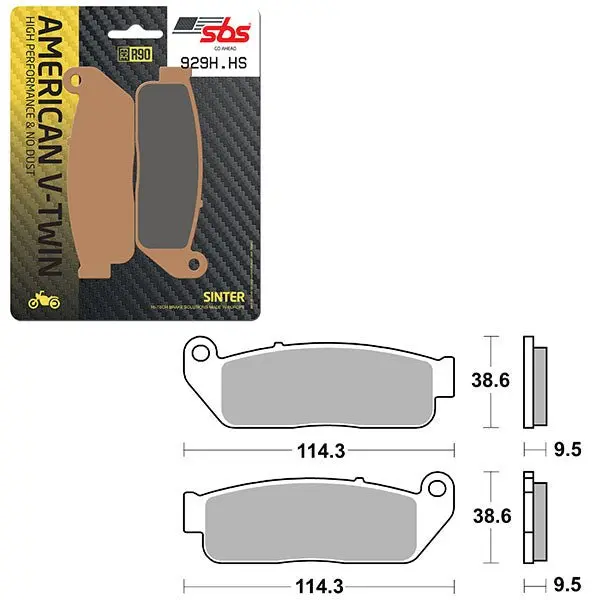 Sbs High Performance & No Dust Sinter Front Brake Pad (6550929108) 1