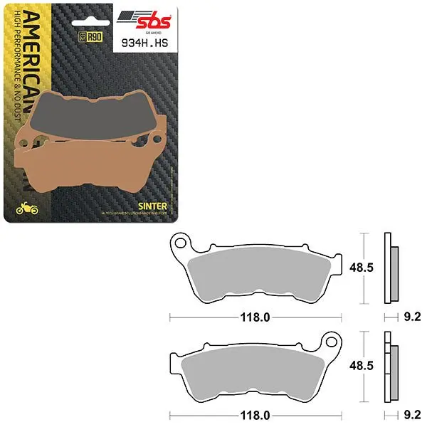 Sbs High Performance & No Dust Sinter Front Brake Pad (6550934108) 1