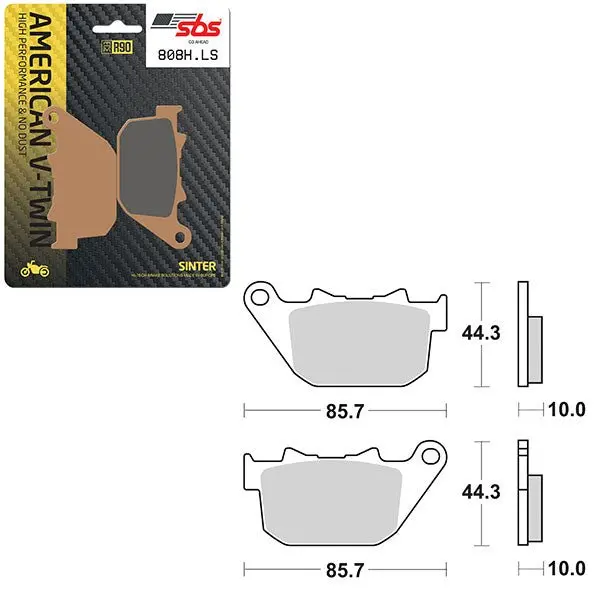 Sbs High Performance & No Dust Sinter Rear Brake Pad (6560808108) 1