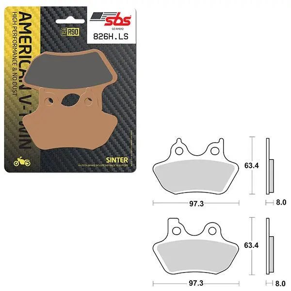Sbs High Performance & No Dust Sinter Rear Brake Pad (6560826108) 1