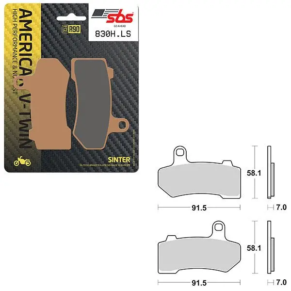 Sbs High Performance & No Dust Sinter Rear Brake Pad (6560830108) 1