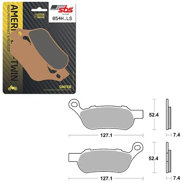 Sbs High Performance & No Dust Sinter Rear Brake Pad (6560854108) 1