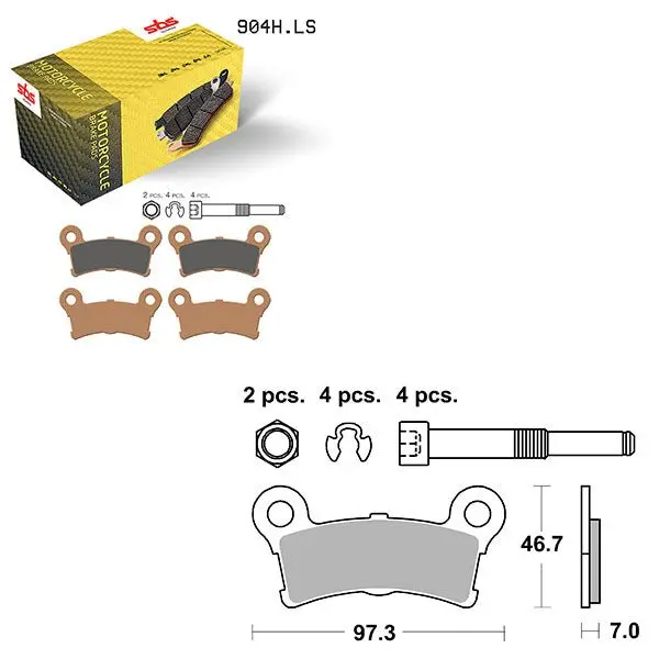 Sbs High Performance & No Dust Sinter Rear Brake Pad (6560904108) 1