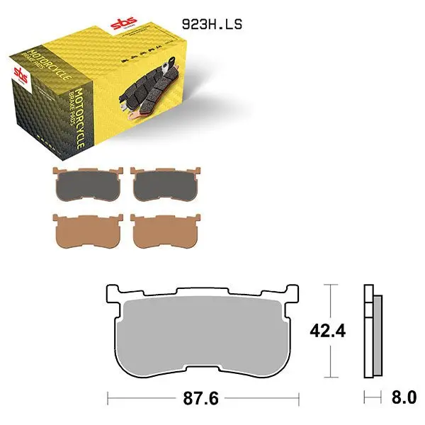 Sbs High Performance & No Dust Sinter Rear Brake Pad (6560923108) 1