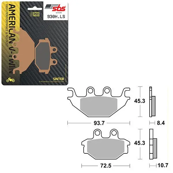 Sbs High Performance & No Dust Sinter Rear Brake Pad (6560930108) 1
