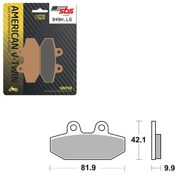 Sbs High Performance & No Dust Sinter Rear Brake Pad (6560949108) 1