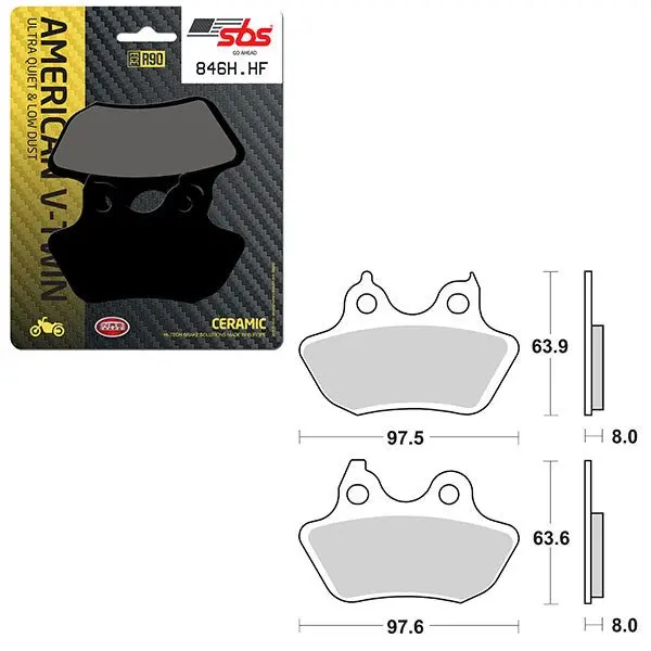 Sbs High Power & Noise Reduction Ceramic Front Brake Pad (6490846108) 1
