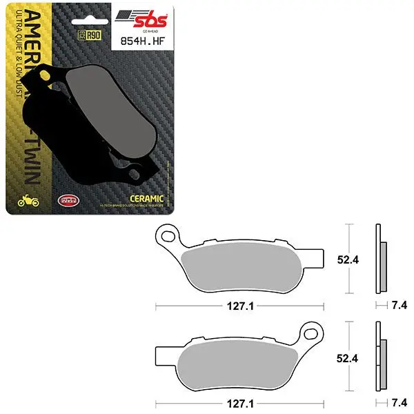 Sbs High Power & Noise Reduction Ceramic Front Brake Pad (6490854108) 1