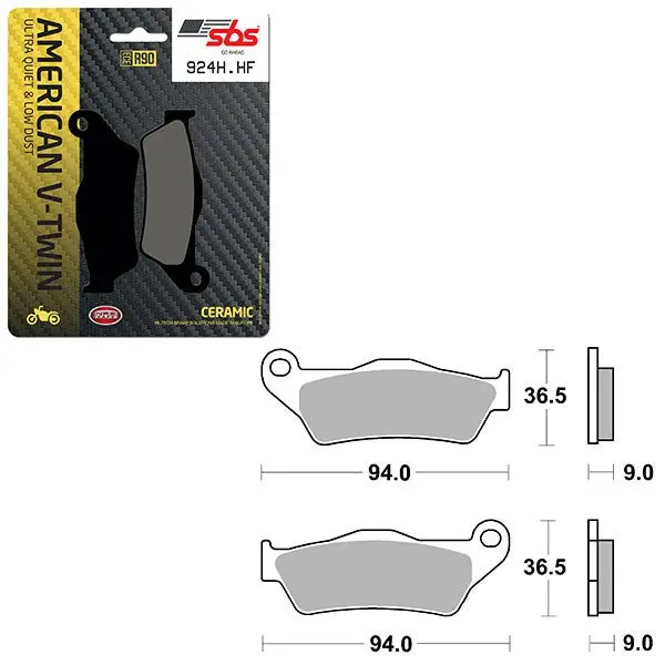 Sbs High Power & Noise Reduction Ceramic Front Brake Pad (6490924108) 1
