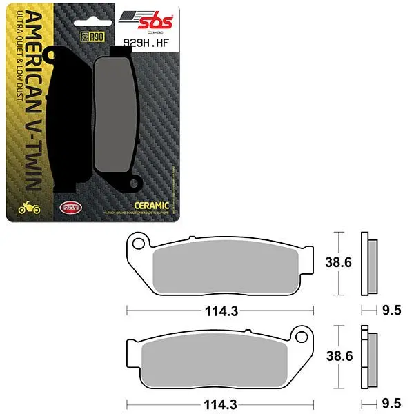 Sbs High Power & Noise Reduction Ceramic Front Brake Pad (6490929108) 1
