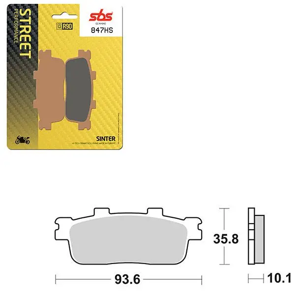Sbs Performance Hs Sinter Brake Pad (6250847100) 1