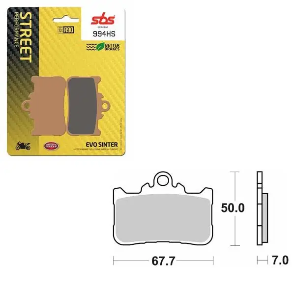 Sbs Performance Hs Sinter Brake Pad (6250994100) 1