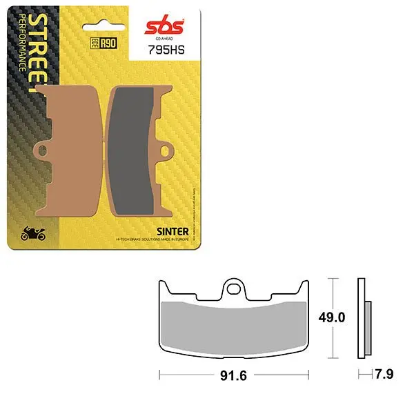 Sbs Performance Hs Sinter Front Brake Pad (6250795108) 1