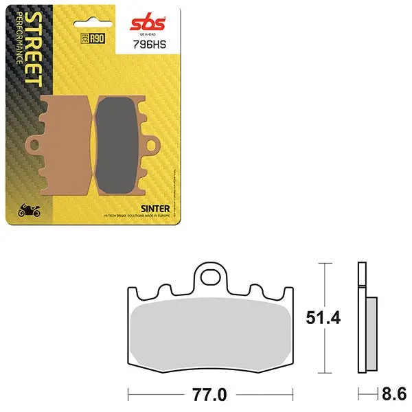 Sbs Performance Hs Sinter Front Brake Pad (6250796108) 1