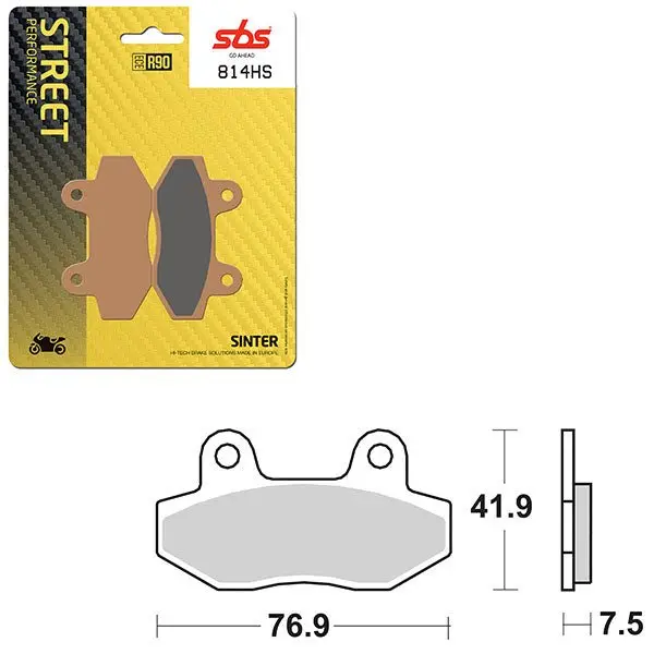 Sbs Performance Hs Sinter Front Brake Pad (6250814108) 1