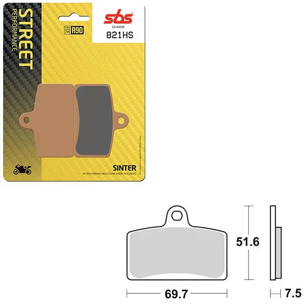 Sbs Performance Hs Sinter Front Brake Pad (6250821108) 1