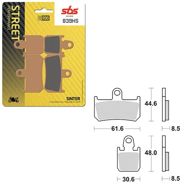 Sbs Performance Hs Sinter Front Brake Pad (6250839108) 1