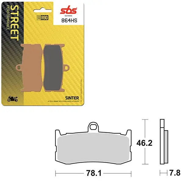 Sbs Performance Hs Sinter Front Brake Pad (6250864108) 1