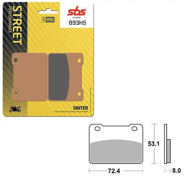 Sbs Performance Hs Sinter Front Brake Pad (6250893108) 1