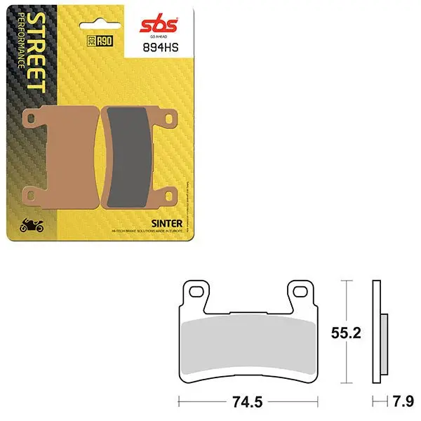 Sbs Performance Hs Sinter Front Brake Pad (6250894108) 1