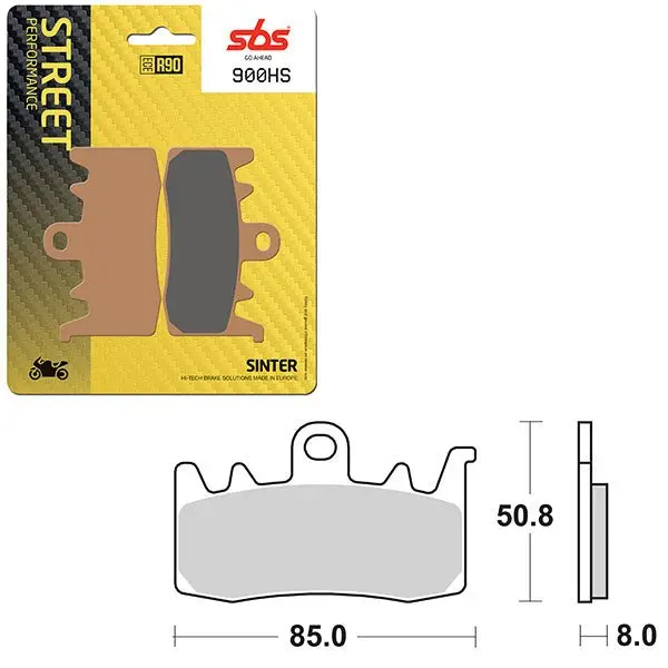 Sbs Performance Hs Sinter Front Brake Pad (6250900108) 1