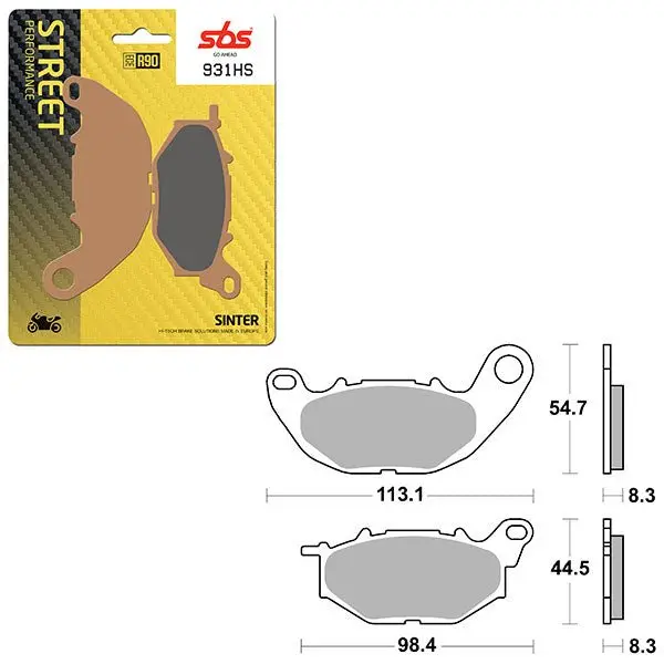 Sbs Performance Hs Sinter Front Brake Pad (6250931108) 1