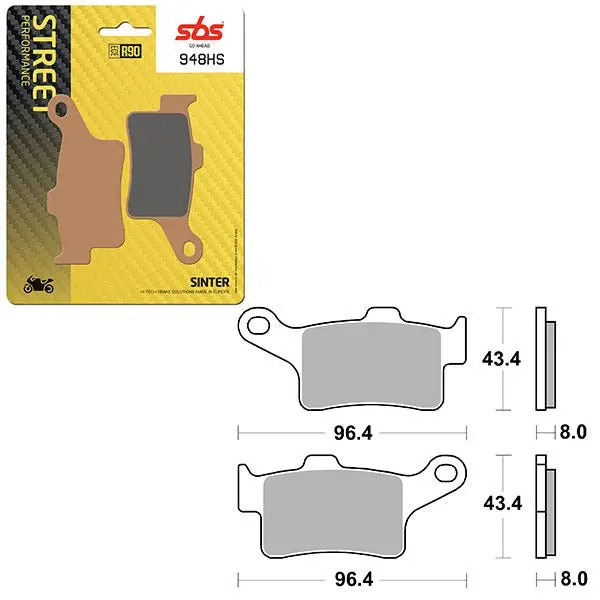 Sbs Performance Hs Sinter Front Brake Pad (6250948108) 1