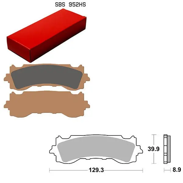 Sbs Performance Hs Sinter Front Brake Pad (6250952108) 1