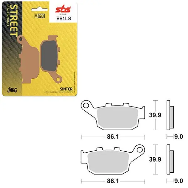 Sbs Performance Ls Sinter Rear Brake Pad (6260881108) 1