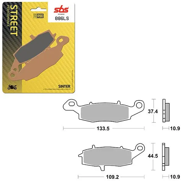 Sbs Performance Ls Sinter Rear Brake Pad (6260886108) 1