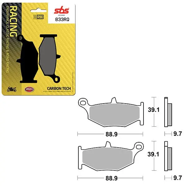 Sbs Road Racing & Trackdays Carbon Tech Rear Brake Pad (6210833108) 1