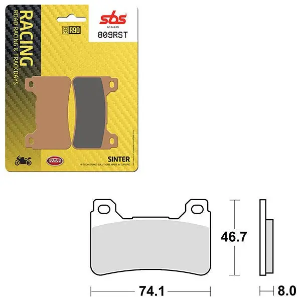 Sbs Road Racing & Trackdays Sinter Front Brake Pad (6470809108) 1