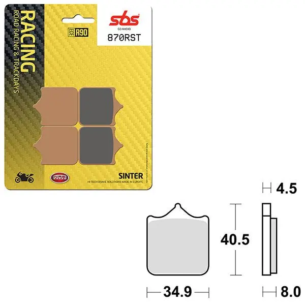 Sbs Road Racing & Trackdays Sinter Front Brake Pad (6470870108) 1