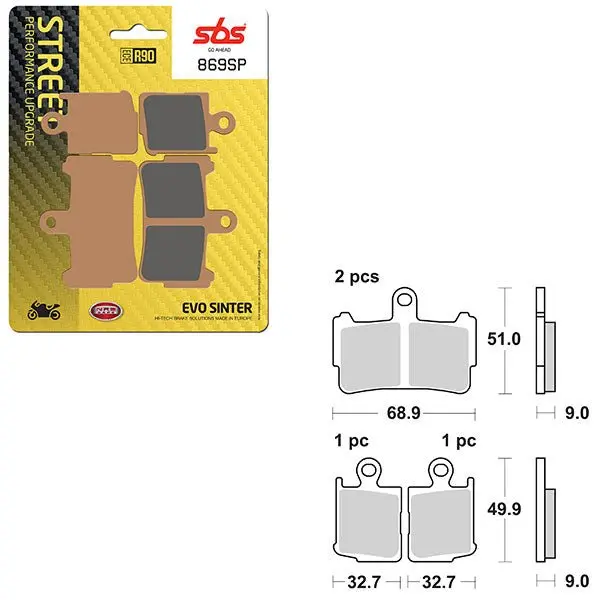 Sbs Sp Evo Sinter Front Brake Pad (6390869108) 1