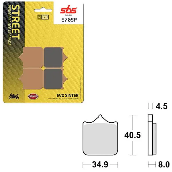 Sbs Sp Evo Sinter Front Brake Pad (6390870108) 1