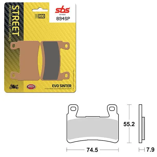 Sbs Sp Evo Sinter Front Brake Pad (6390894108) 1