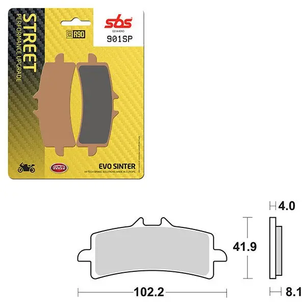 Sbs Sp Evo Sinter Front Brake Pad (6390901108) 1