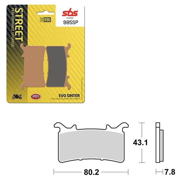 Sbs Sp Evo Sinter Front Brake Pad (6390985108) 1