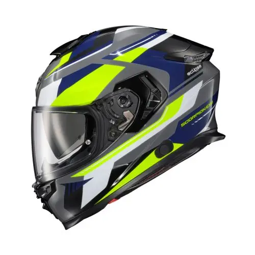 Scorpion Eclipse Helmet Lunar Grey/Yellow/Blue (S) 1