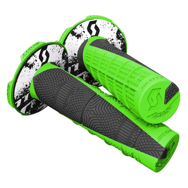 Scott Duece Mx Grips With Donuts Neon Green/Black 1