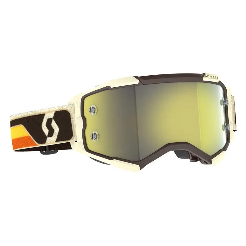 Scott Fury Goggles Deep Brown/Beige Yellow Chrome Works 1