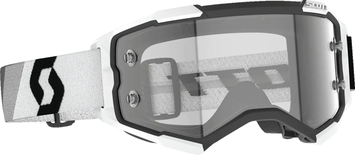 Scott Fury Goggles Premium Black/White Clear Works 1