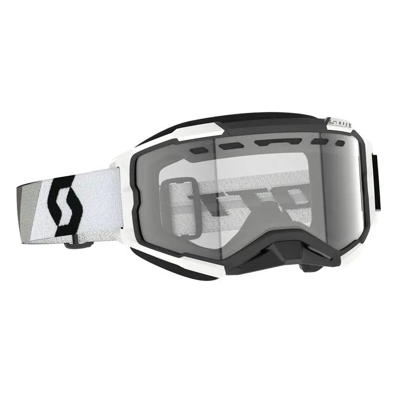 Scott Fury Snowmobile Goggles (Premium Black/White Clear) 1