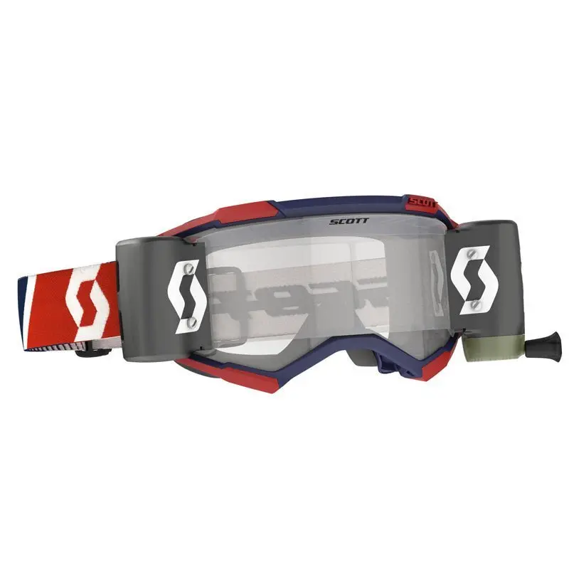 Scott Fury Wfs Mx Goggles (Red/Blue Clear Works) 3