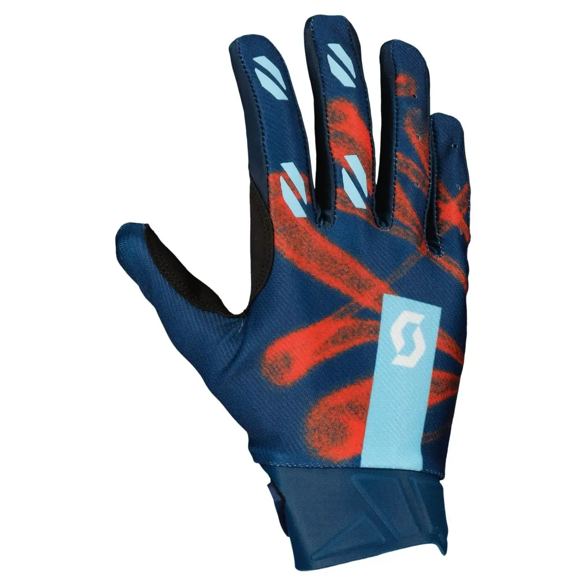 Scott Glove Evo Dirt Sail Blue/Fast Red/Spl L 1