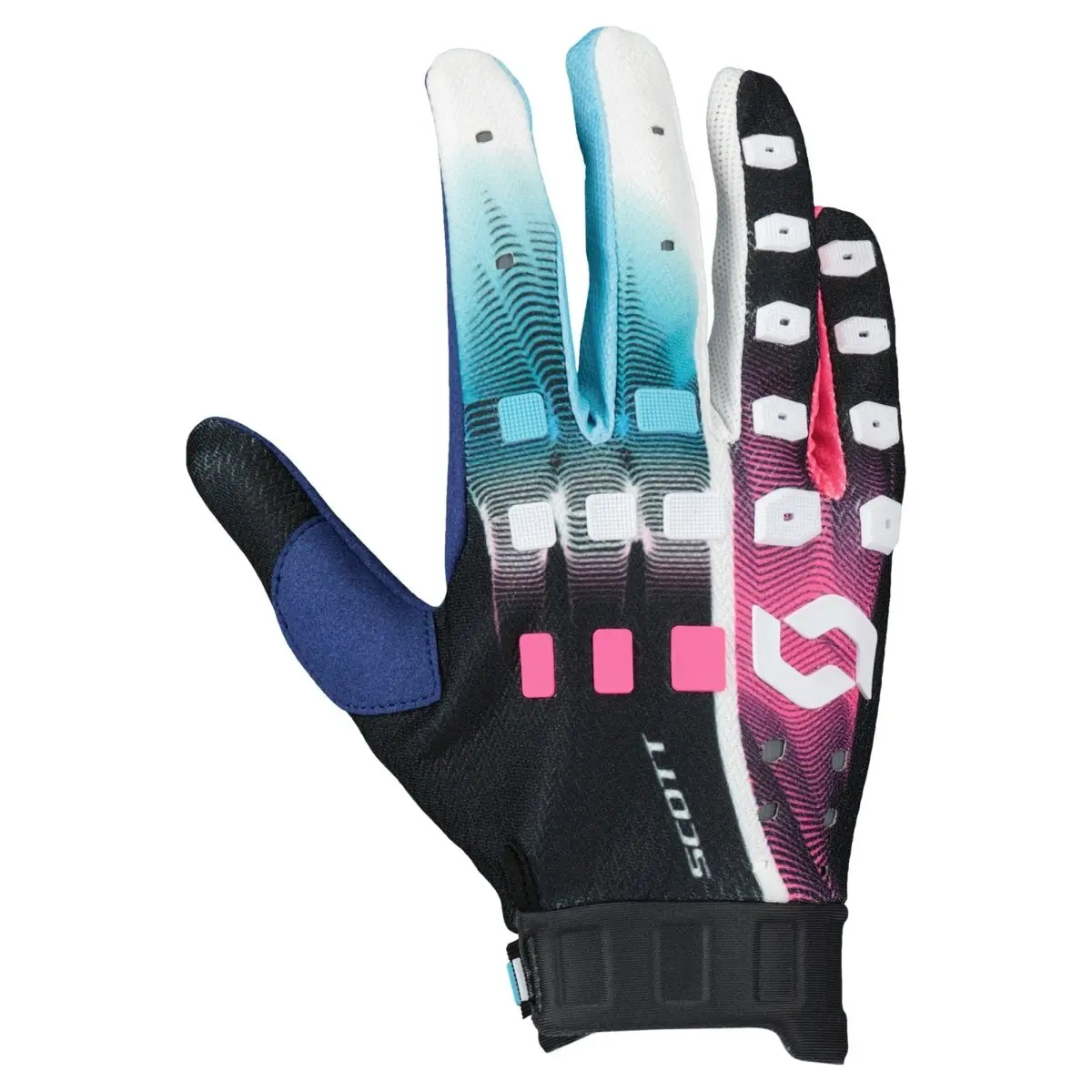 Scott Glove Podium Pro Stealth Blue/Radiant Pink/Spl L 1