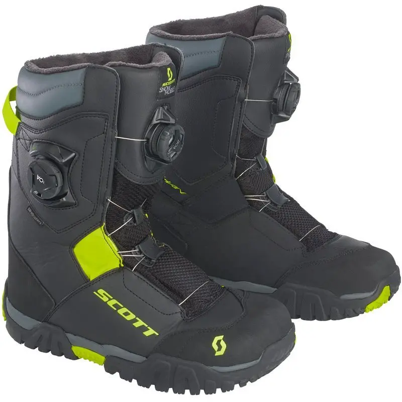 Scott Kulshan Snowmobile Boots Black/Yellow (7/40) 1