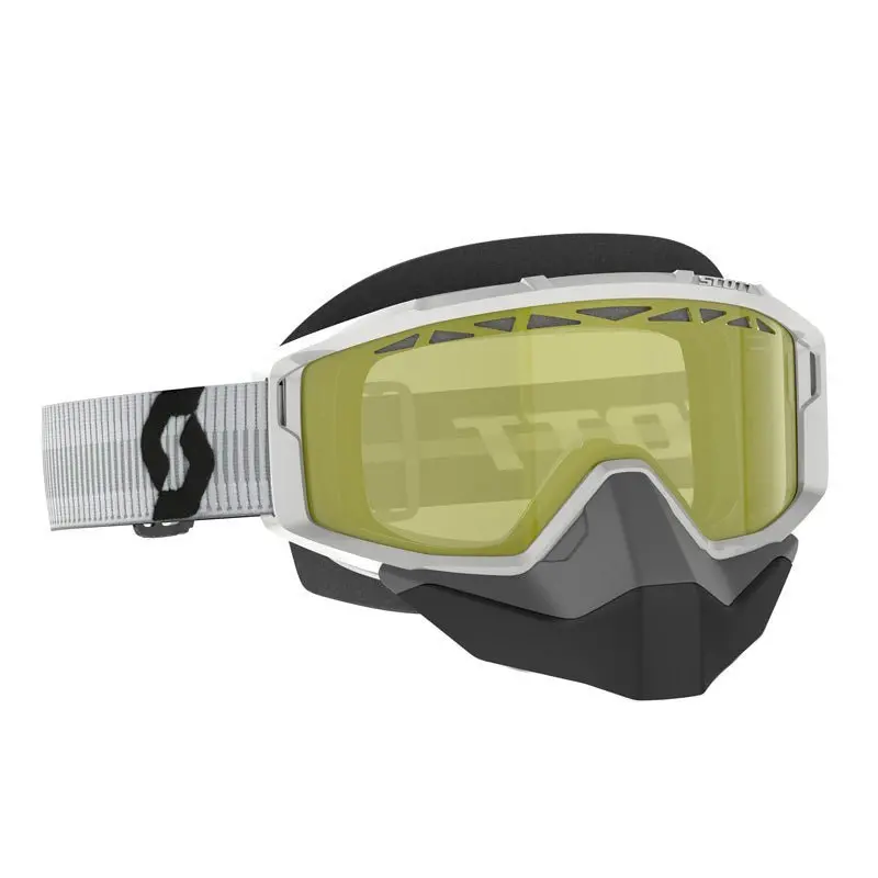 Scott Primal Snowmobile Goggles (White/Yellow) 2