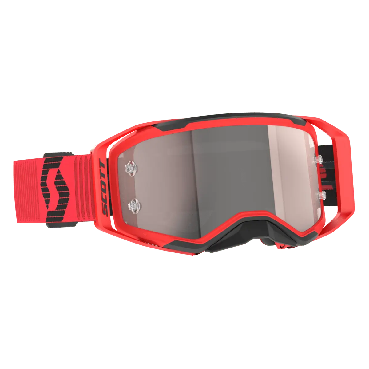 Scott Prospect 2.0 Goggles – Red/Black with Silver Chrome Lens