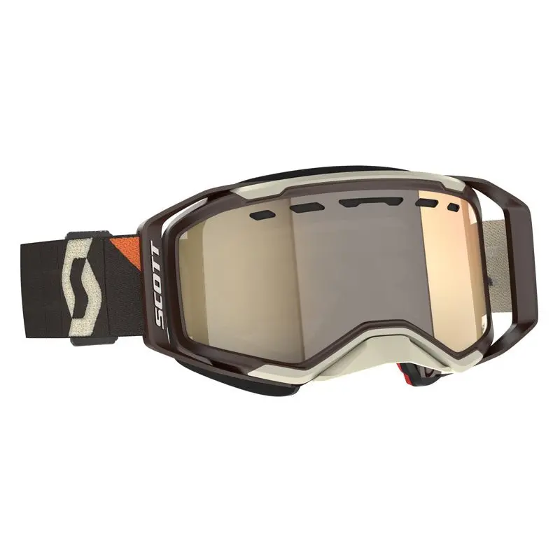 Scott Prospect 2.0 Snowmobile Goggles (Beige/Brown Light Sensitive Bronze Chrome) 1